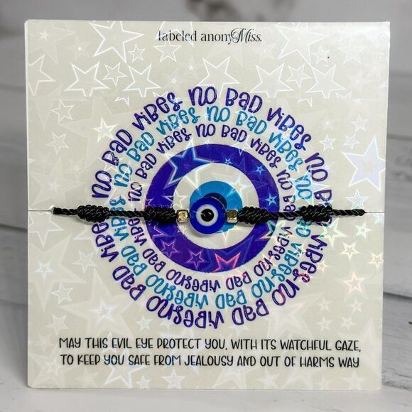 No Bad Vibes Evil Eye Bracelet - Picture 1 of 15